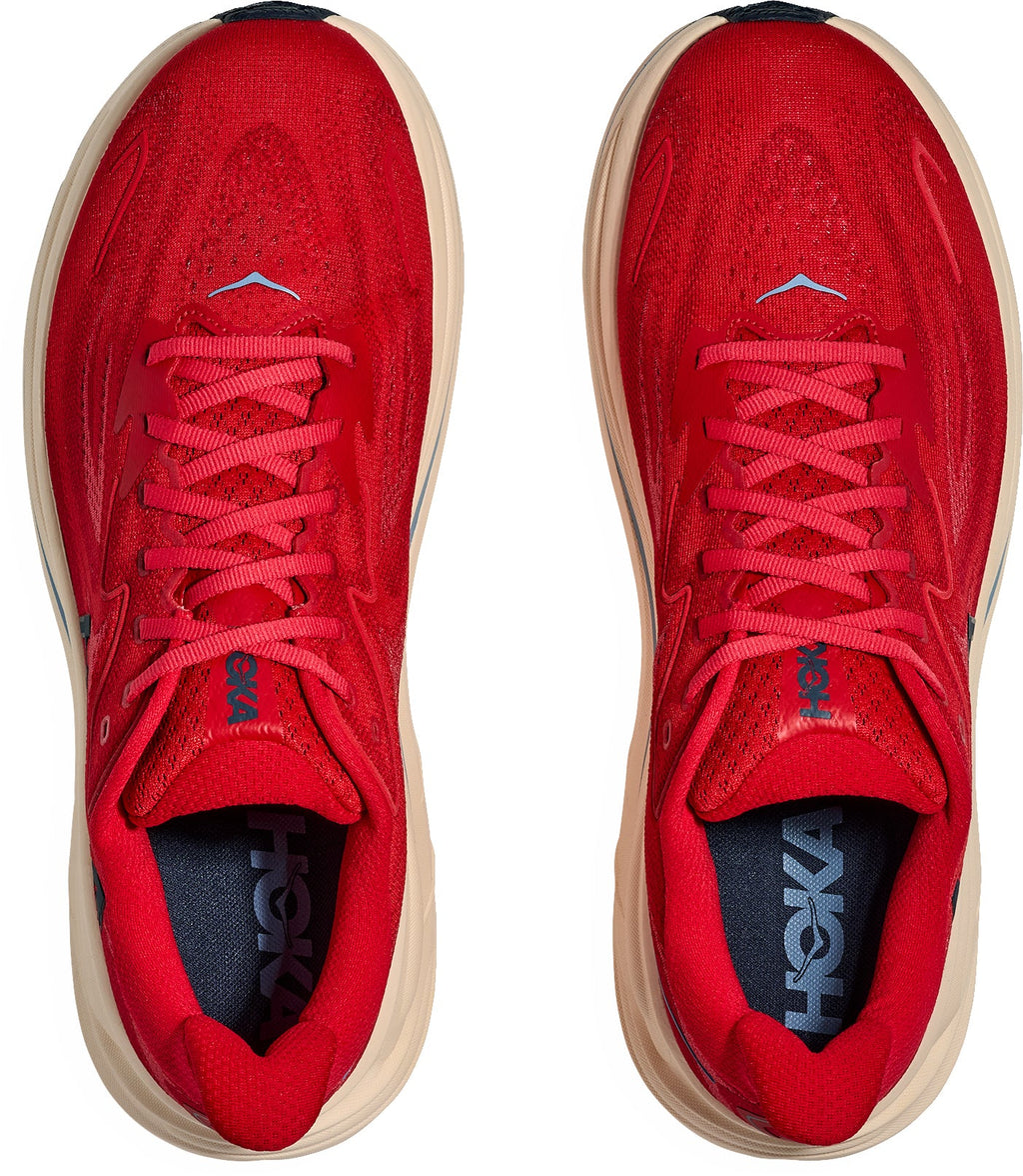 Hoka Clifton 10 Men's Running Shoes - Red - View 4