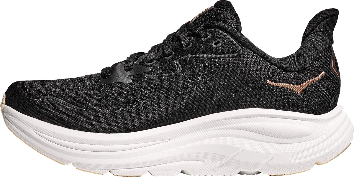 Hoka Clifton 10 Women's Running Shoes - Black - View 3