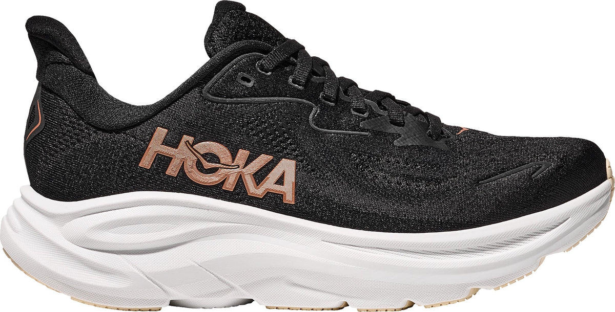 Hoka Clifton 10 Women's Running Shoes - Black - View 1