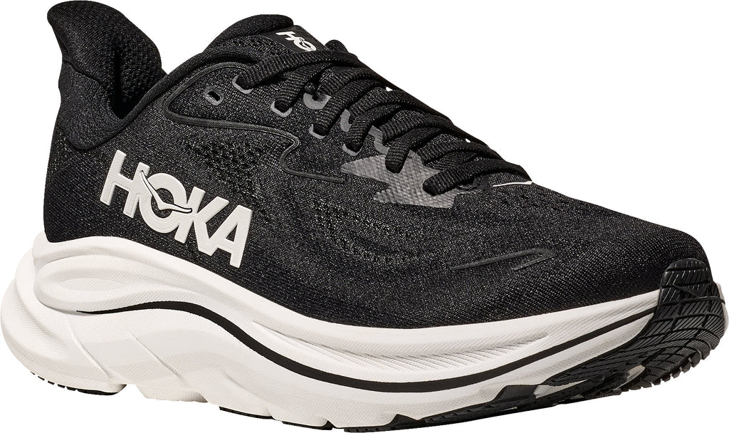 Hoka Clifton 10 Women's Running Shoes - Black - View 6