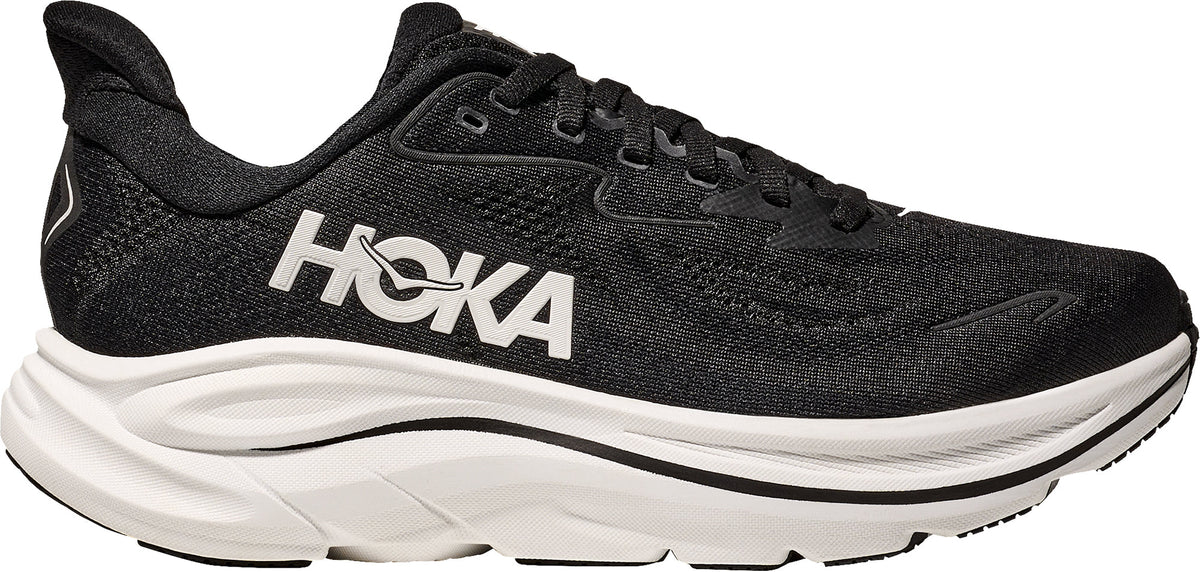 Hoka Clifton 10 Women's Running Shoes - Black - View 1