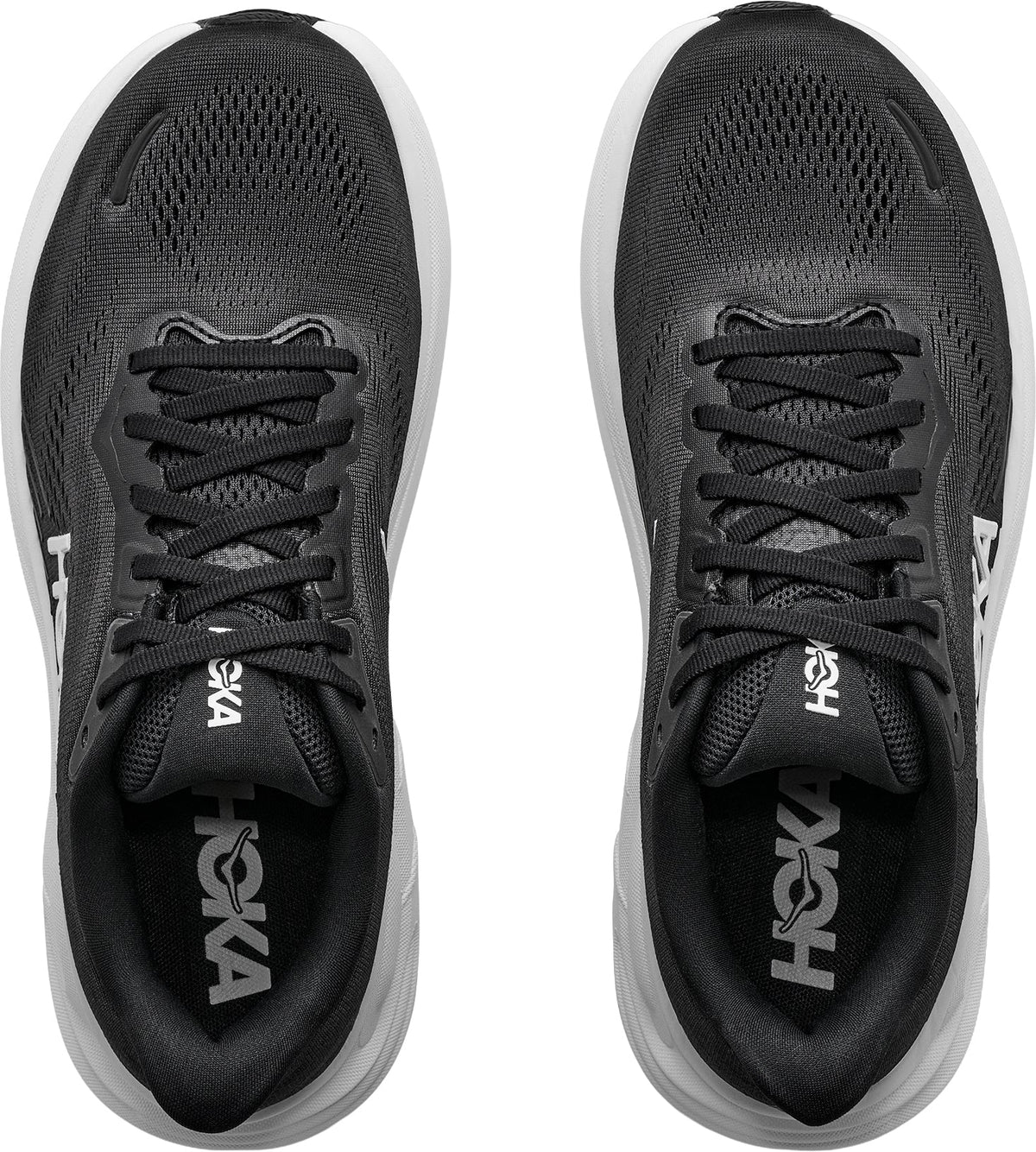 Hoka Clifton 11 Women's Running Shoes - Black - View 4