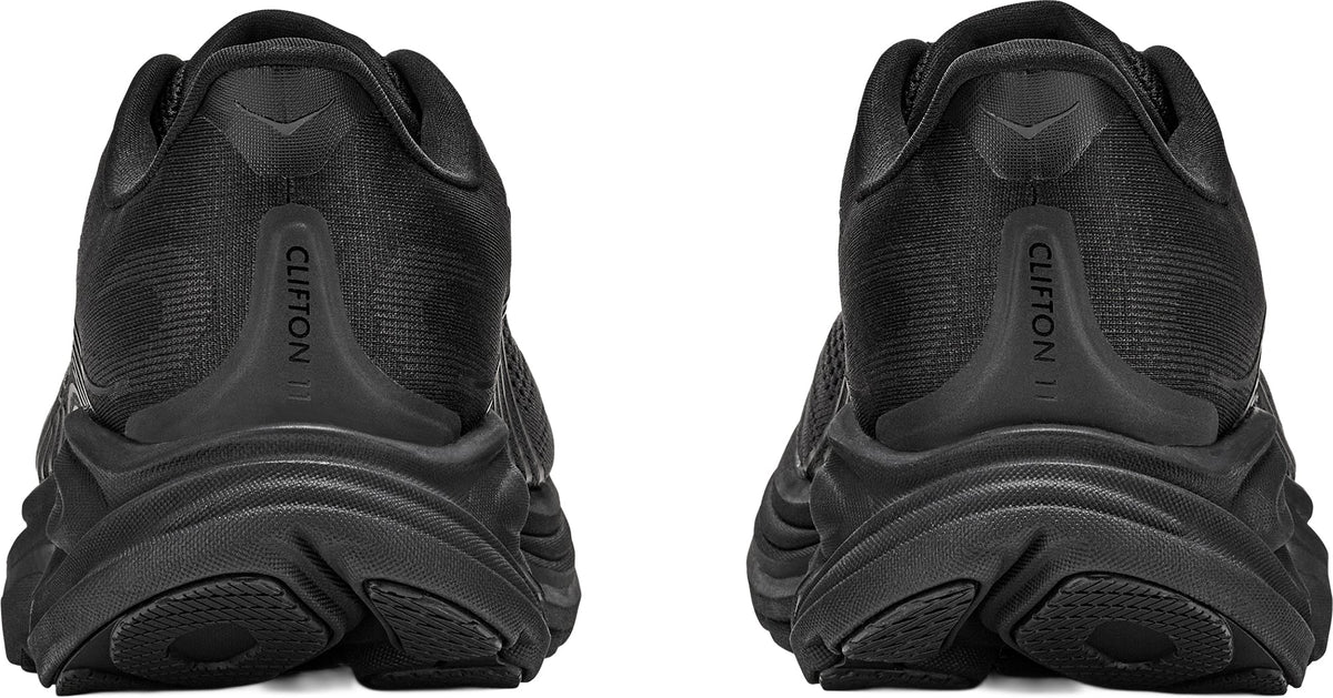 Hoka Clifton 11 WIDE FIT Men's Running Shoes - Black - View 5
