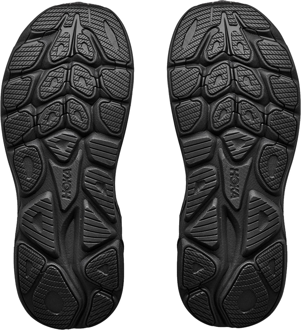 Hoka Clifton 11 WIDE FIT Men's Running Shoes - Black - View 2