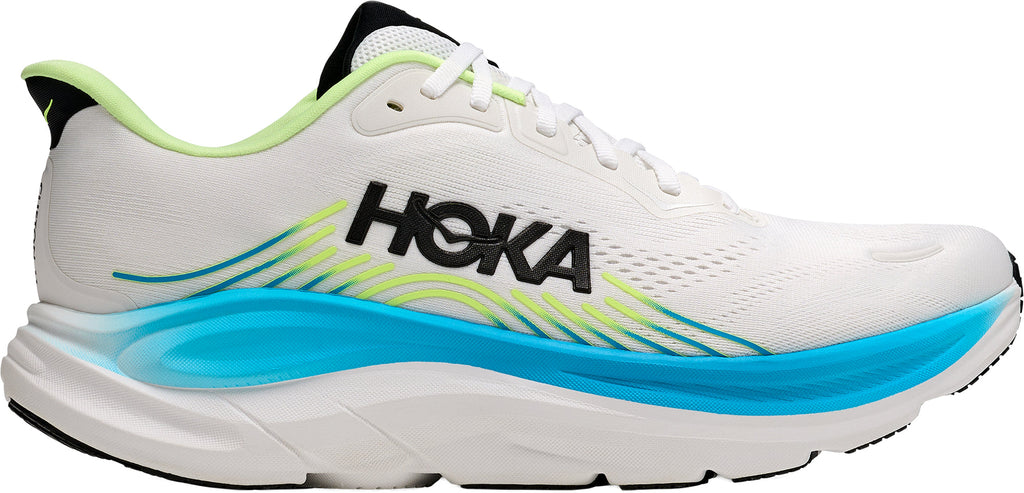 Hoka Clifton 11 WIDE FIT Men's Running Shoes - White - View 1
