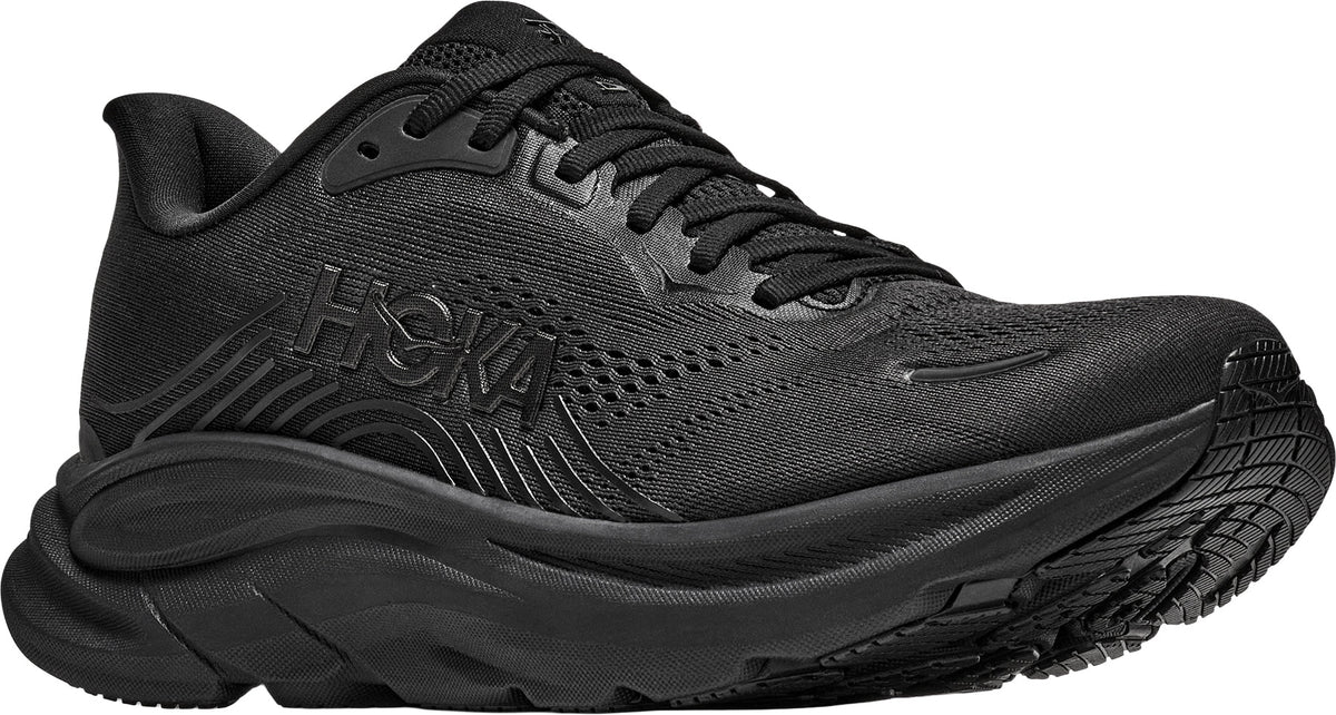 Hoka Clifton 11 WIDE FIT Women's Running Shoes - Black - View 6