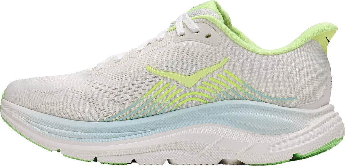 Hoka Clifton 11 WIDE FIT Women's Running Shoes - White - View 3