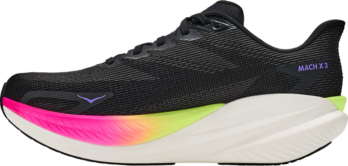 Hoka Mach X 3 Men's Running Shoes - Black - View 3