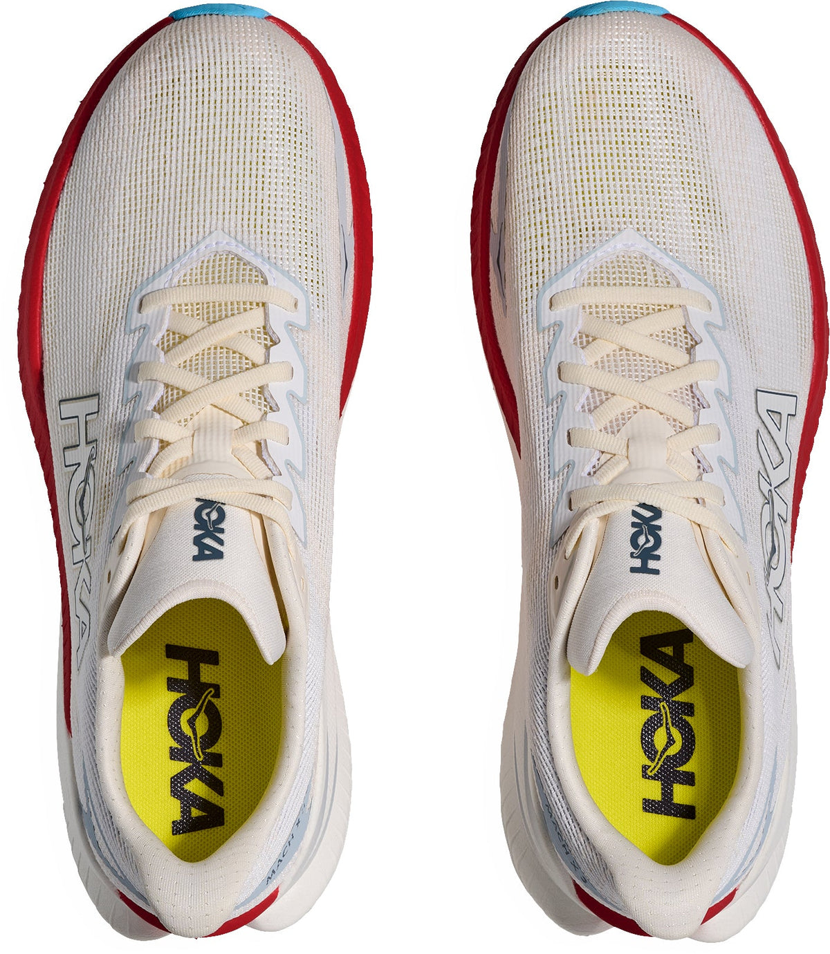 Hoka Mach X 3 Men's Running Shoes - White - View 4