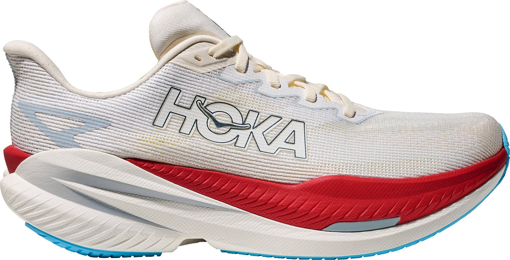 Hoka Mach X 3 Men's Running Shoes - White - View 1
