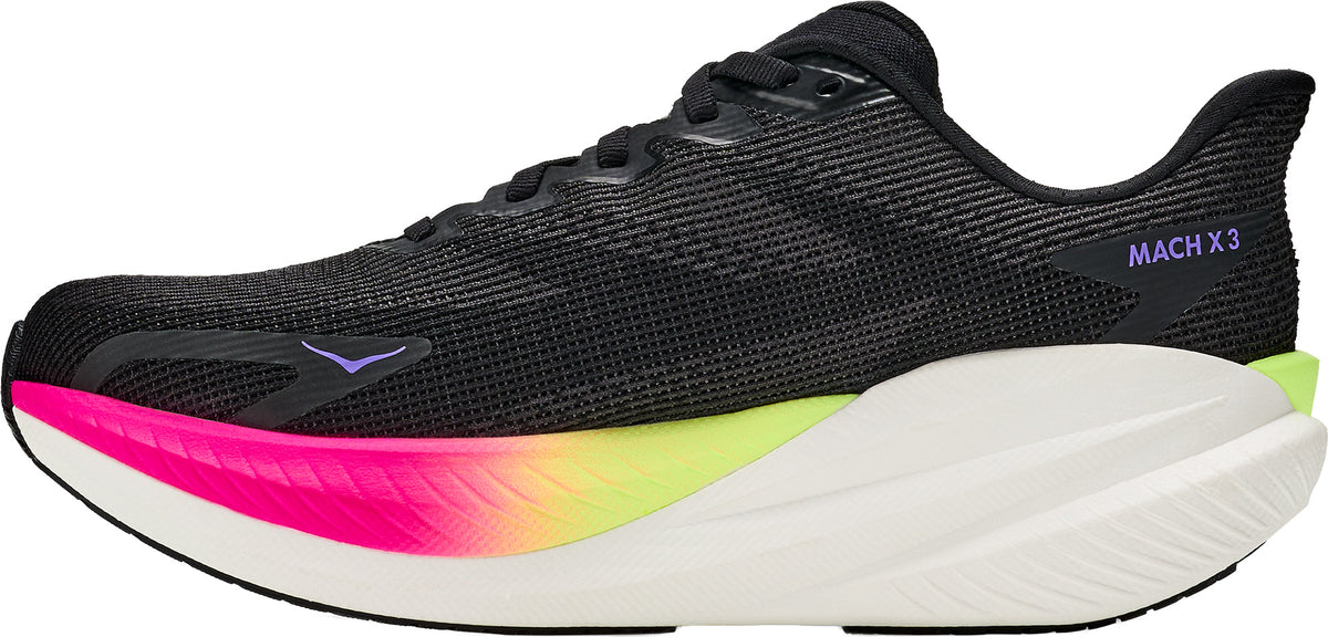Hoka Mach X 3 Women's Running Shoes - Black - View 3