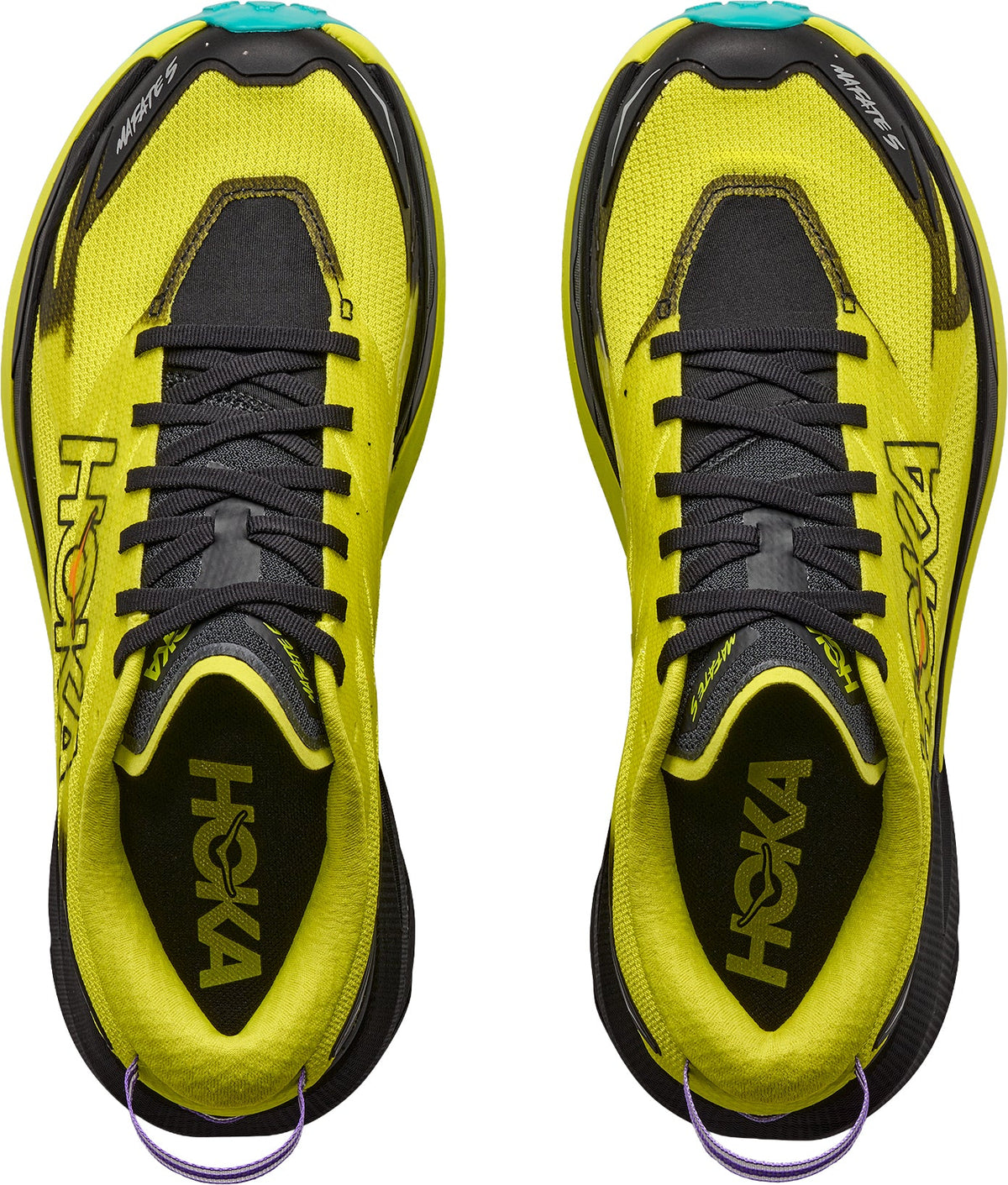 Hoka Mafate 5 Men's Trail Running Shoes - Yellow - View 4