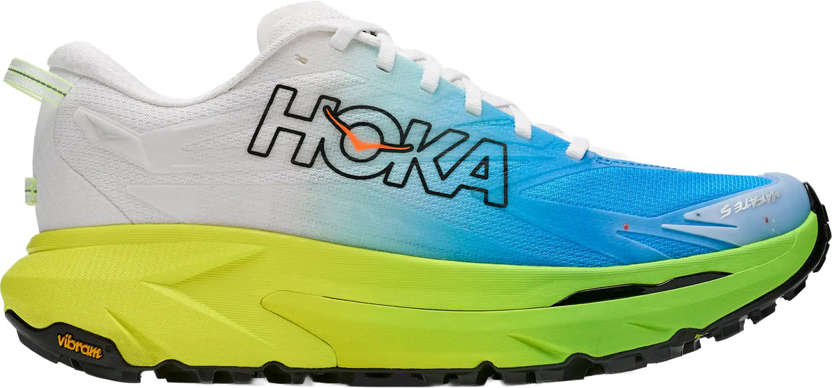 Hoka Mafate 5 Men's Trail Running Shoes - White - View 1