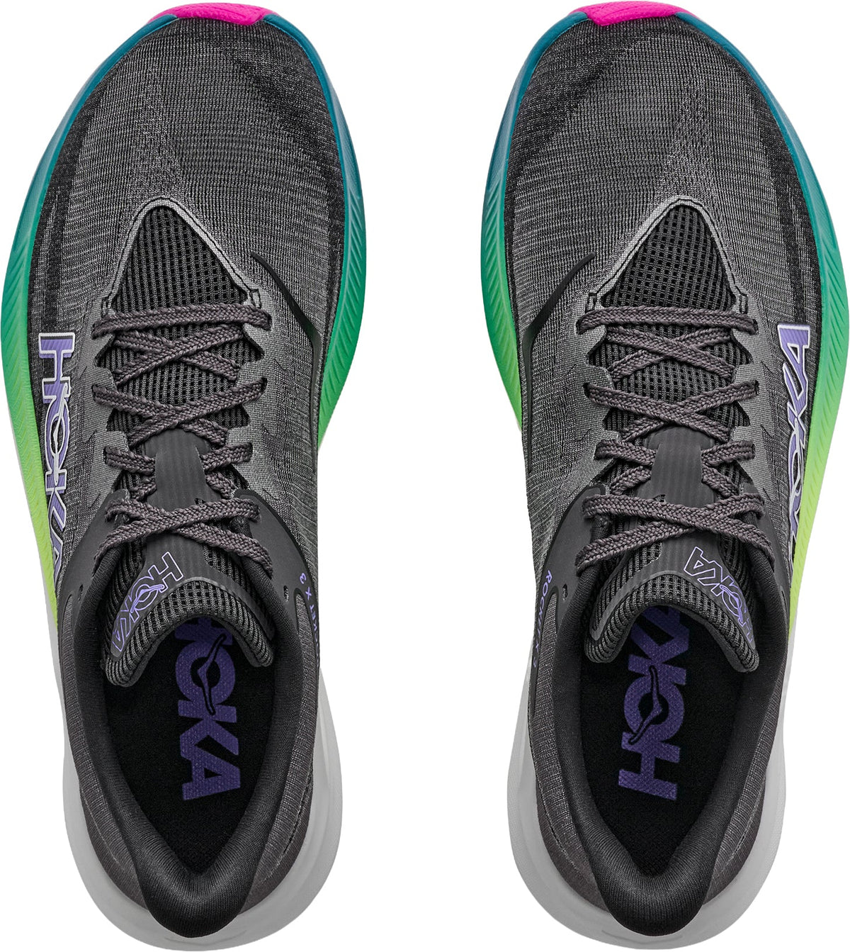 Hoka Rocket X 3 Running Shoes - Black - View 4
