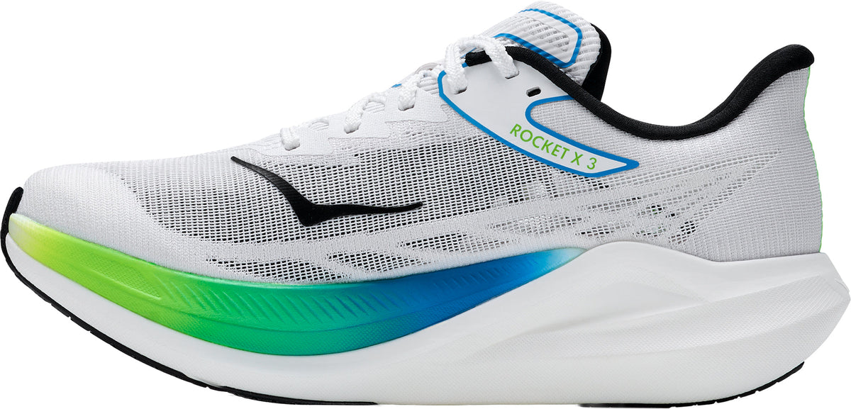 Hoka Rocket X 3 Running Shoes - White - View 3