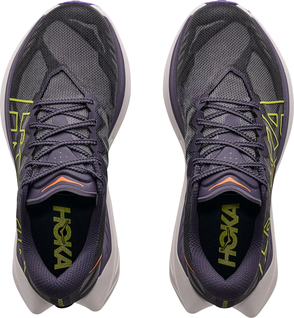 Hoka Rocket X Men's Trail Running Shoes - Black - View 4
