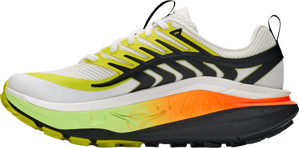 Hoka Stinson 8 Men's Trail Running Shoes - White - View 3