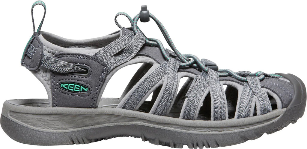 Keen Whisper Women's Walking Sandals - Grey - View 1