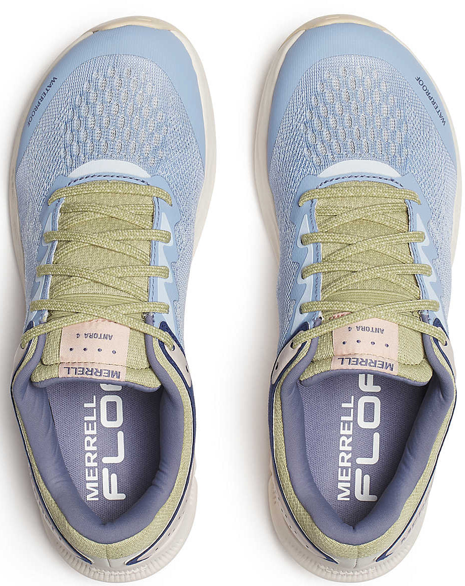 Merrell Antora 4 Waterproof Women's Trail Running Shoes - Blue - View 4