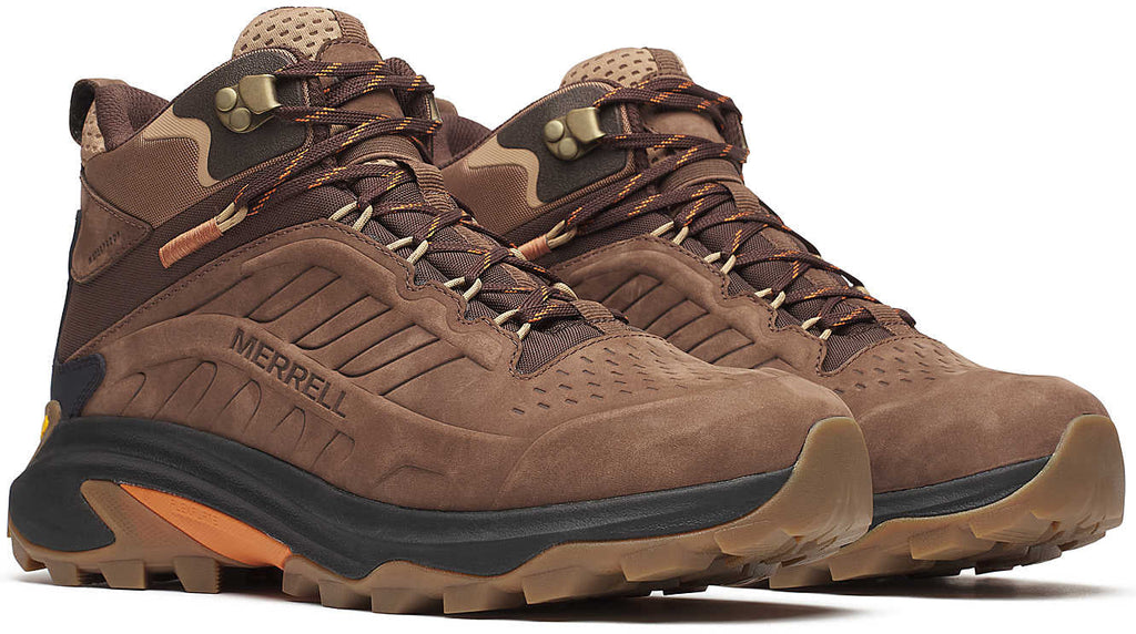 Merrell Moab Speed 2 Leather Mid Waterproof Men's Walking Boots - Brown - View 6