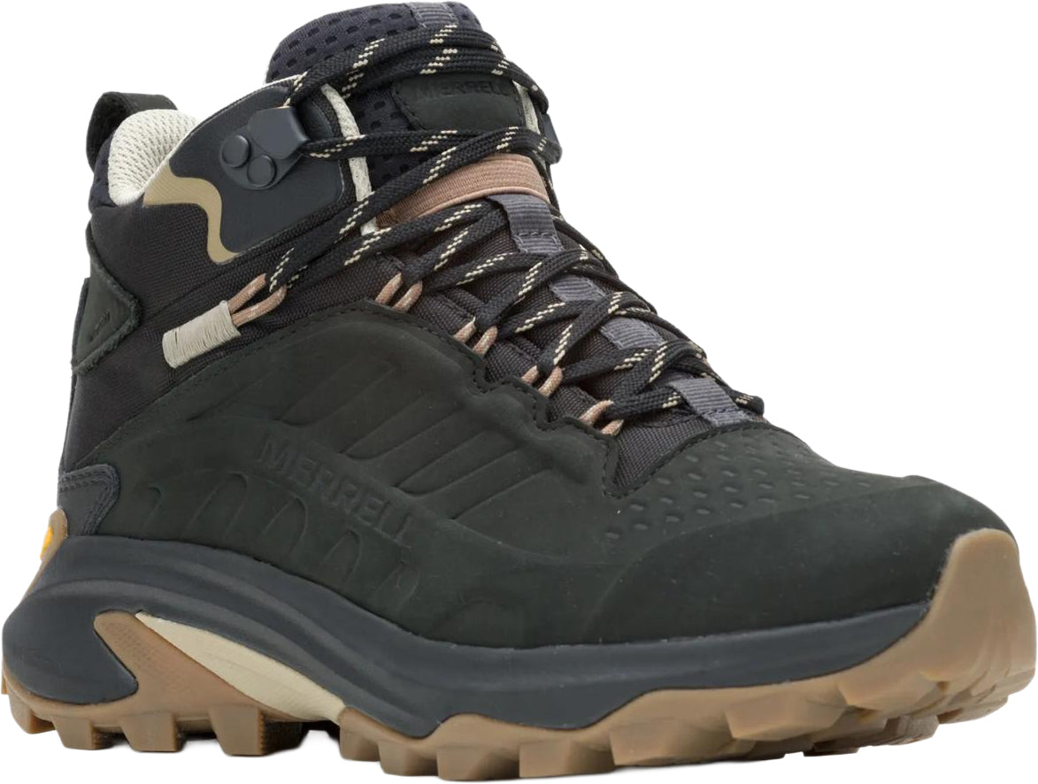 Merrell Moab Speed 2 Leather Mid Waterproof Women's Walking Boots - Black - View 6