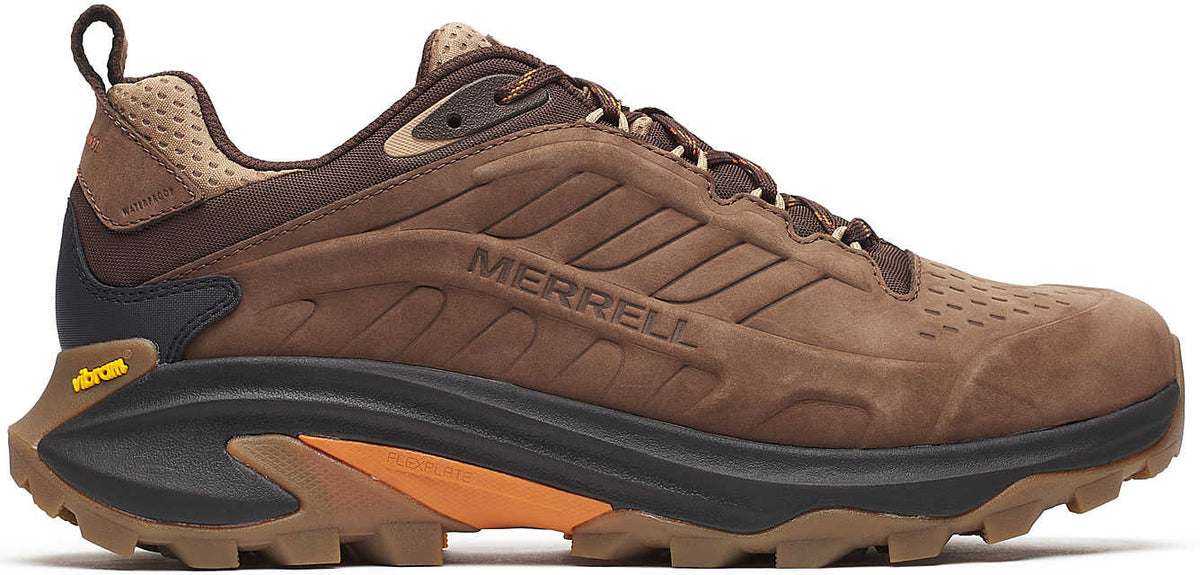 Merrell Moab Speed 2 Leather Waterproof Men's Walking Shoes - Brown - View 1