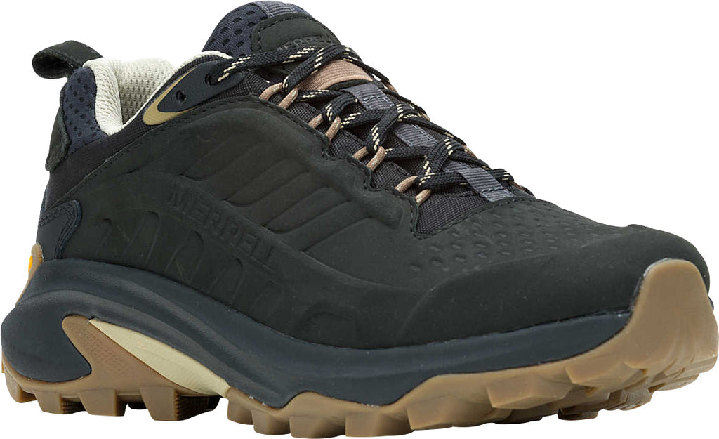 Merrell Moab Speed 2 Leather Waterproof Women's Walking Shoes - Black - View 6