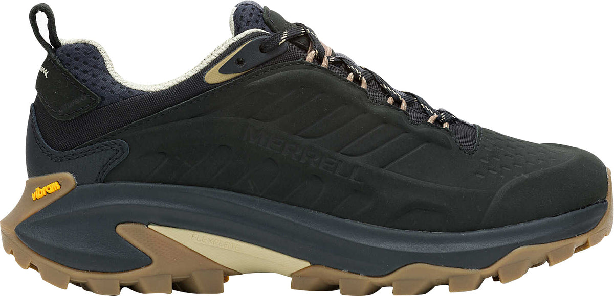 Merrell Moab Speed 2 Leather Waterproof Women's Walking Shoes - Black - View 1