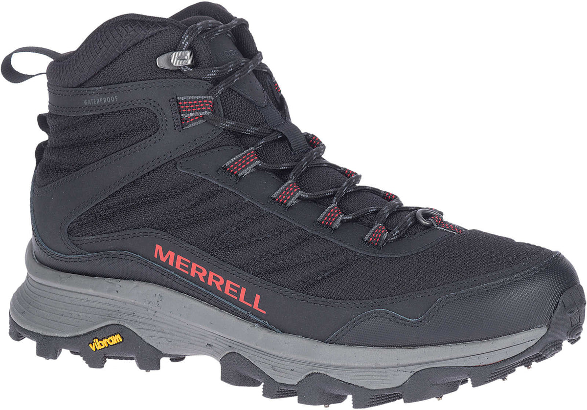 Merrell Moab Speed Thermo Spike Mid Waterproof Men's Walking Boots - Black - View 6