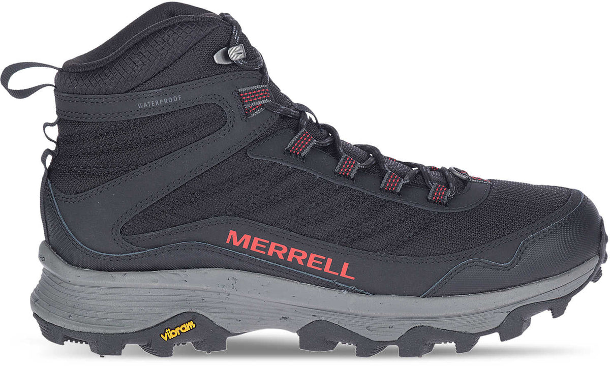 Merrell Moab Speed Thermo Spike Mid Waterproof Men's Walking Boots - Black - View 1