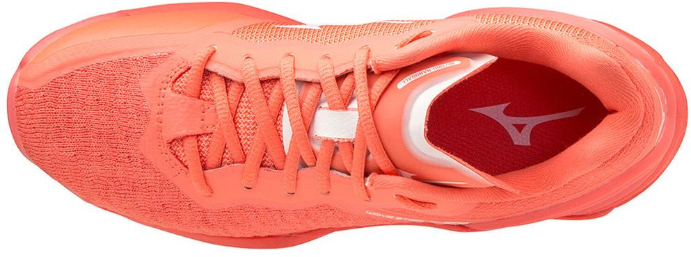 Mizuno Wave Stealth Neo Women's Netball Shoes - Orange - View 4