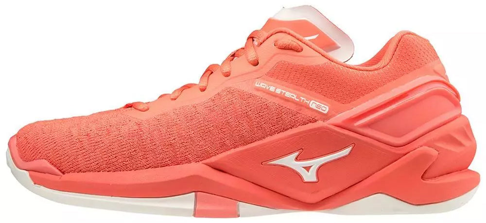 Mizuno Wave Stealth Neo Women's Netball Shoes - Orange - View 1