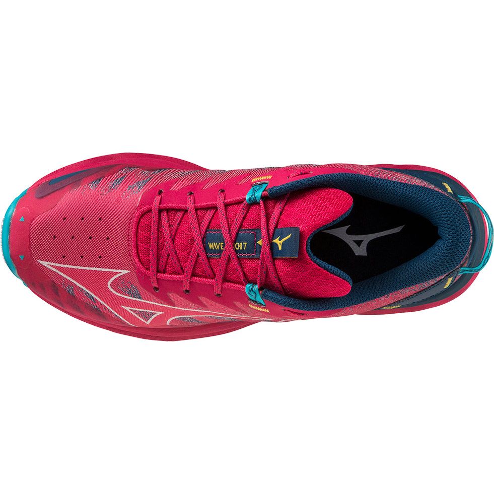 Mizuno Wave Daichi 7 Women's Trail Running Shoes - Red - View 4