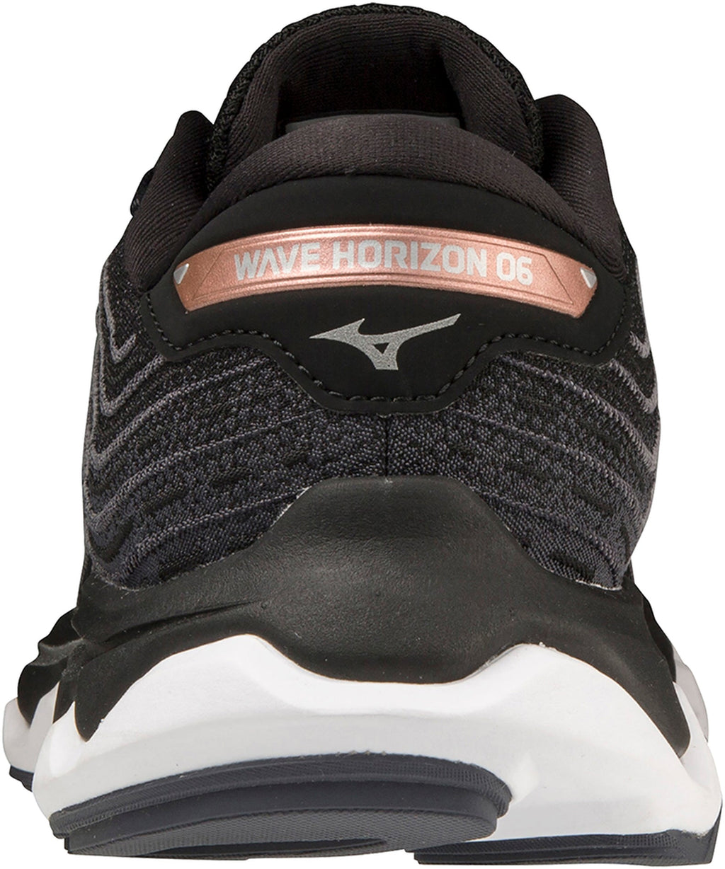 Mizuno Wave Horizon 6 Women's Running Shoes - Black - View 5