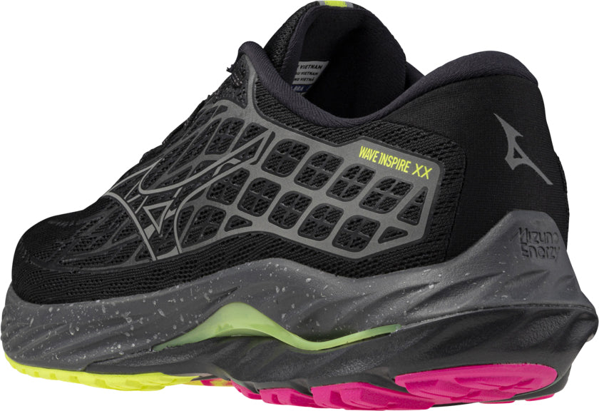 Mizuno Wave Inspire 20 Running Shoes - Black - View 5