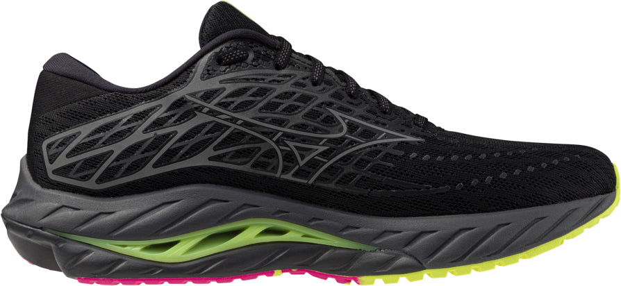Mizuno Wave Inspire 20 Running Shoes - Black - View 3
