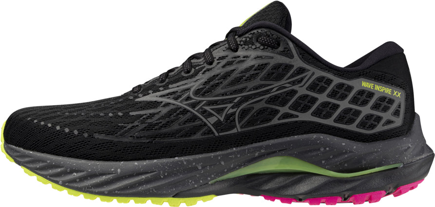 Mizuno Wave Inspire 20 Running Shoes - Black - View 1