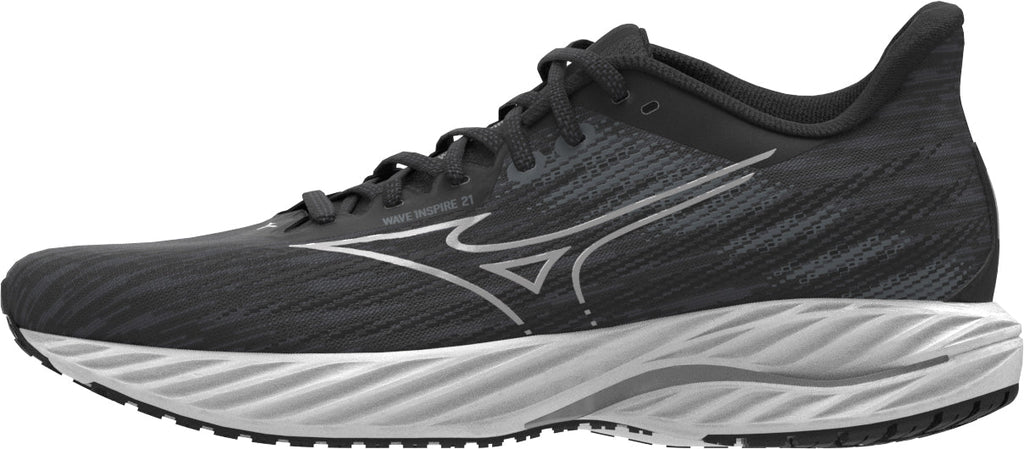 Mizuno Wave Inspire 21 WIDE FIT (D) Women's Running Shoes - Black - View 1