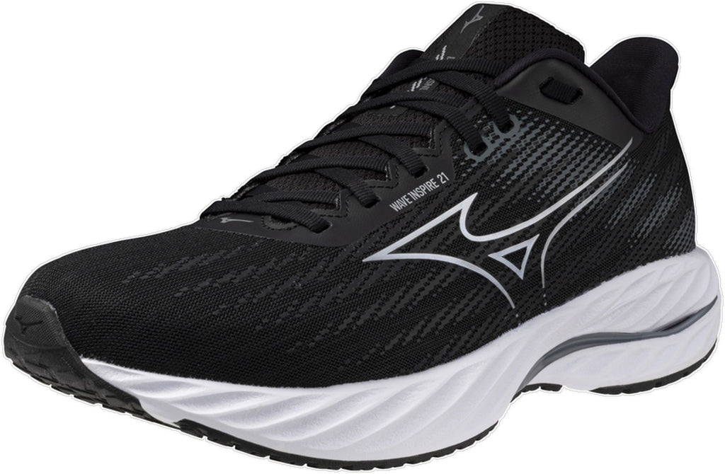 Mizuno Wave Inpsire 21 Men's Running Shoes - Black - View 6