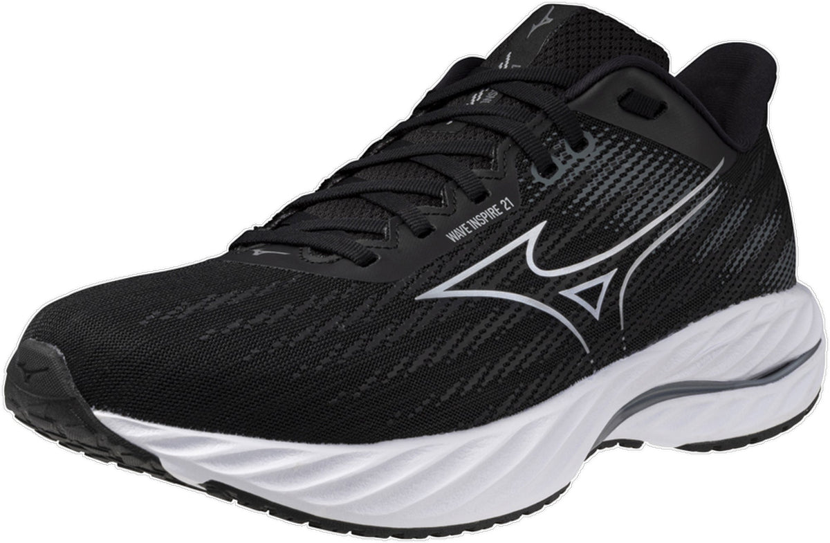 Mizuno Wave Inpsire 21 Men's Running Shoes - Black - View 6