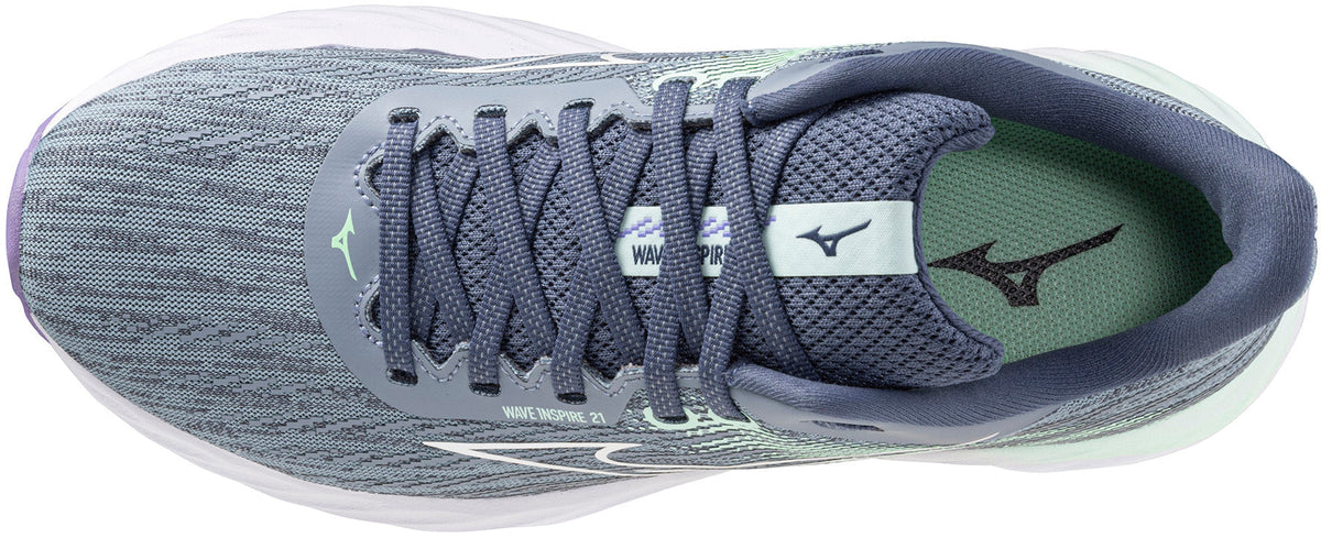 Mizuno Wave Inspire 21 Women's Running Shoes - Grey - View 4