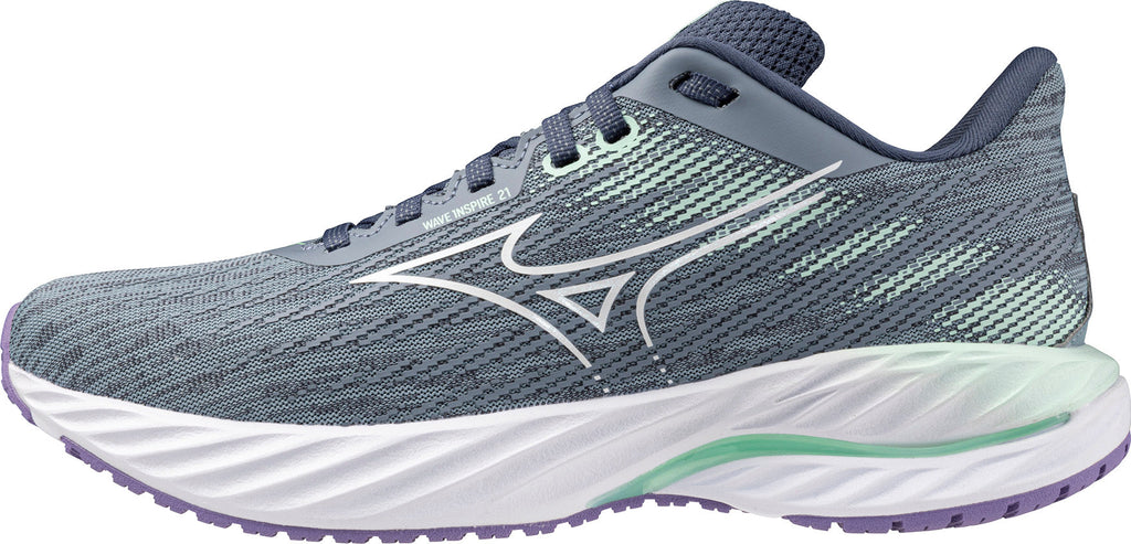 Mizuno Wave Inspire 21 Women's Running Shoes - Grey - View 1