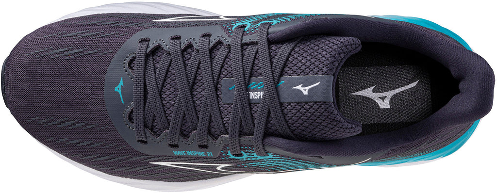 Mizuno Wave Inspire 21 Men's Running Shoes - Grey - View 4