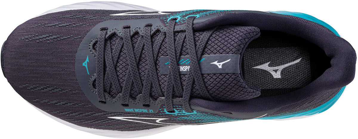 Mizuno Wave Inspire 21 Men's Running Shoes - Grey - View 4