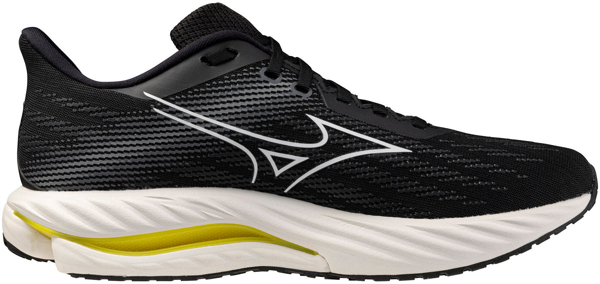 Mizuno Wave Inspire 21 WIDE FIT (2E) Men's Running Shoes - Black - View 3