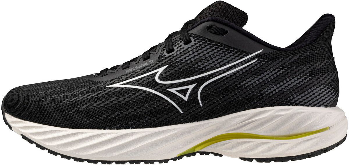 Mizuno Wave Inspire 21 Men's Running Shoes - Black - View 1