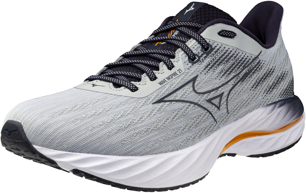 Mizuno Wave Inspire 21 Men's Running Shoes - Grey - View 6
