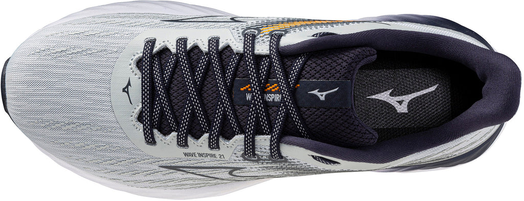 Mizuno Wave Inspire 21 Men's Running Shoes - Grey - View 4
