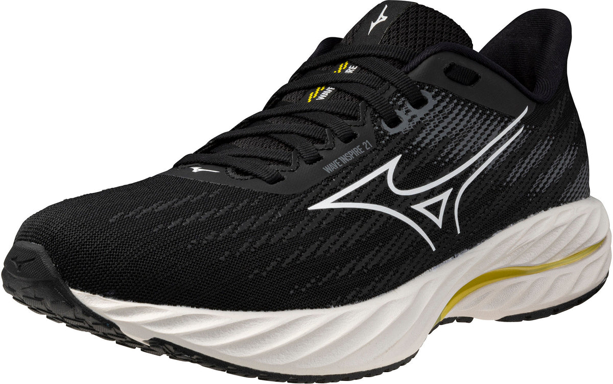 Mizuno Wave Inspire 21 WIDE FIT (D) Women's Running Shoes - Black - View 6