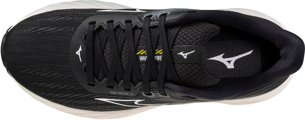 Mizuno Wave Inspire 21 WIDE FIT (D) Women's Running Shoes - Black - View 4